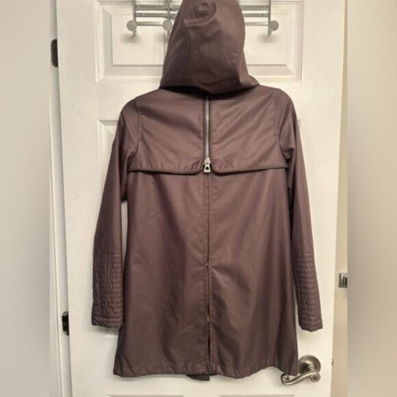 Rudsak Leather Trim Brown Coat - Picture 3 of 5